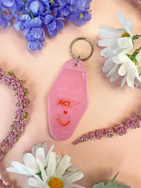 Abortion Forever Heart Motel Keychain