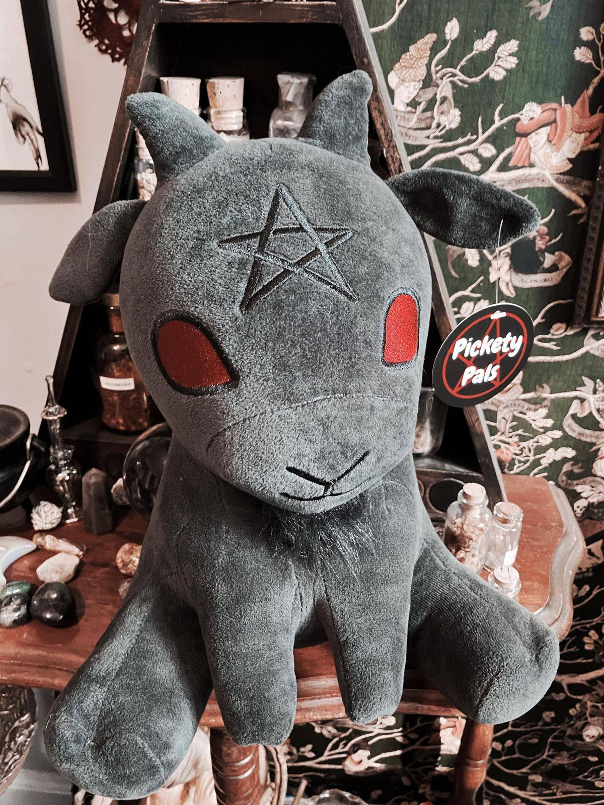 Pickety Pals - "Baphy" - Witchy Baby Goat Plushie: Lavender
