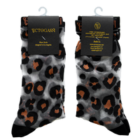 Sheer Leopard Print Socks