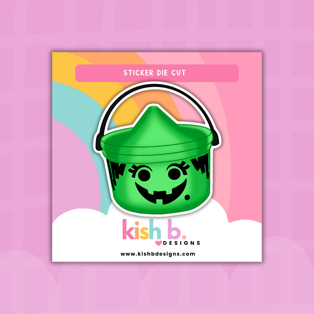 90's Halloween Buckets | Sticker Die Cut