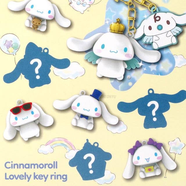 Sanrio Cinnamoroll Random KeyRing, Bag Charm,Key Holder