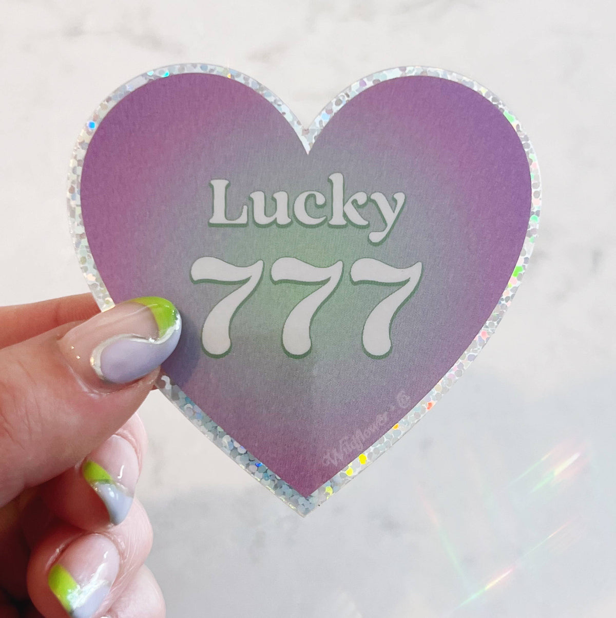 Angel Number Heart Sticker - Manifest Protection Alignment +