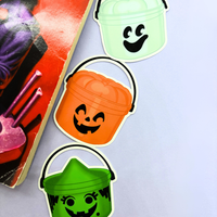 90's Halloween Buckets | Sticker Die Cut
