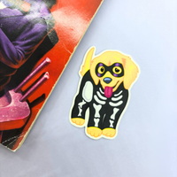 90's Golden Halloween Dog | Sticker Die Cut
