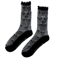 Sheer Heart Socks in Black