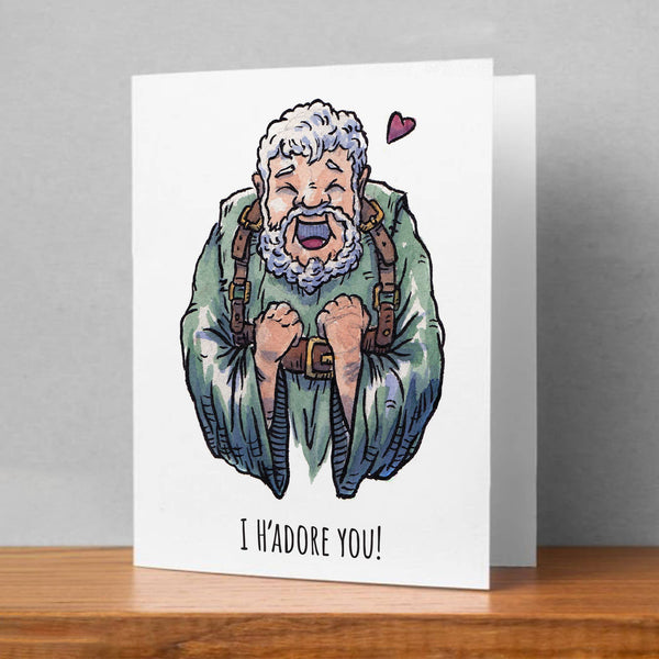 "I H'adore You" - Jeu de Chairs Valentines, Anniversary Card