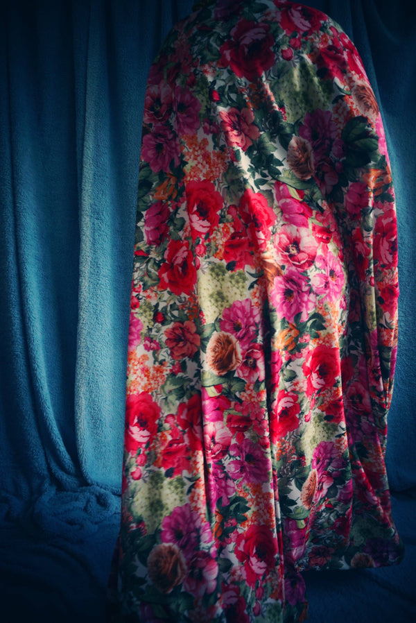 Floral Rose, English Country Garden Kaftan Gown