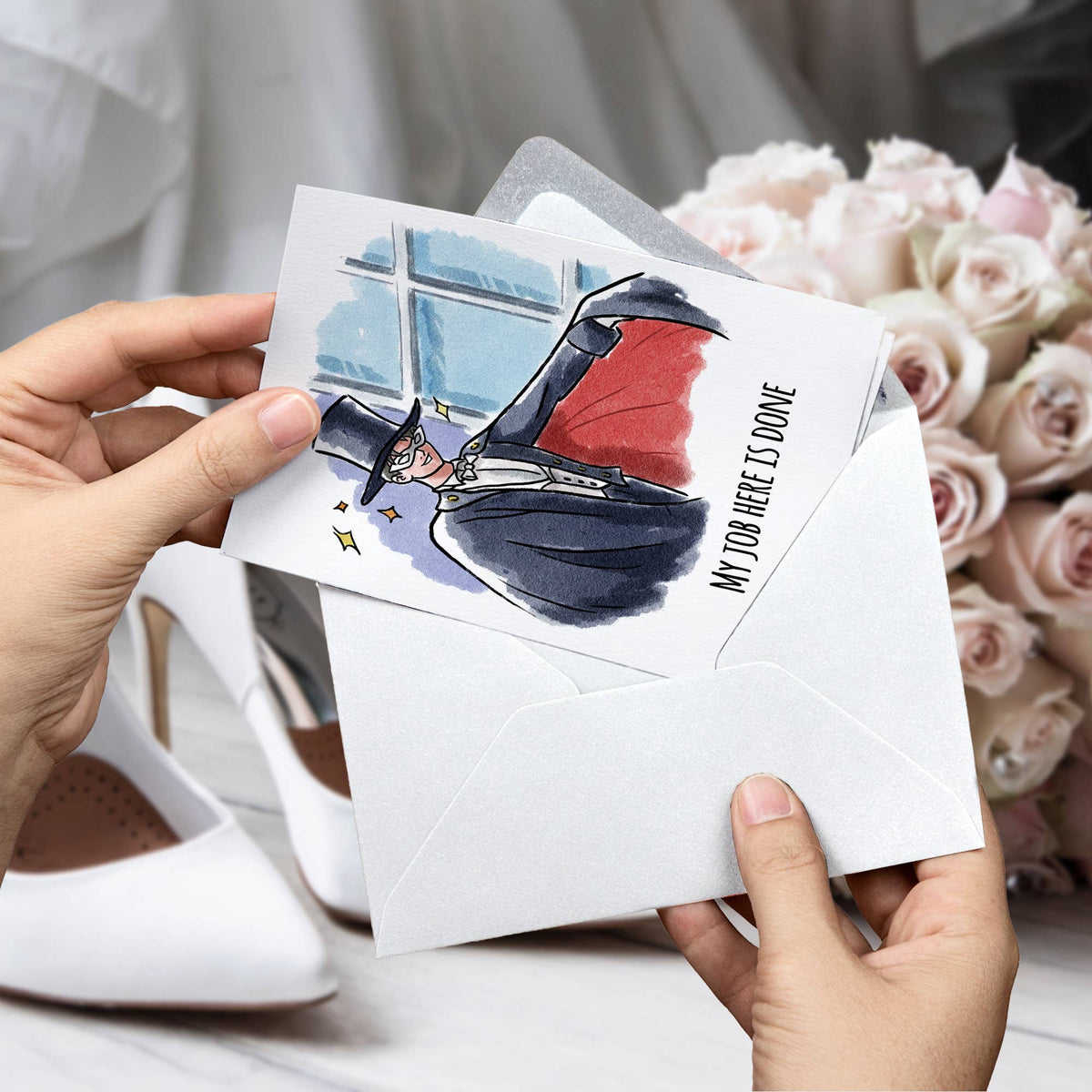 "Work Here is Done" Lunar Guardian Manga Anime Card