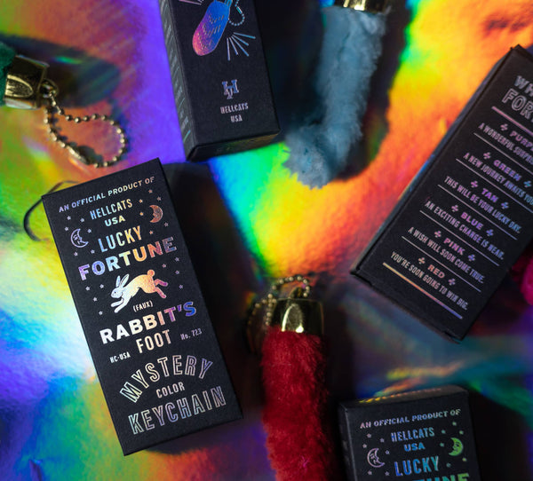 Mystery (Faux) Rabbit's Foot Keychain