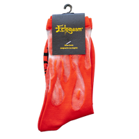 Sheer Flame Socks in Red for Alternative Fashion
