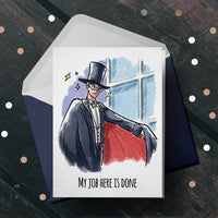 "Work Here is Done" Lunar Guardian Manga Anime Card