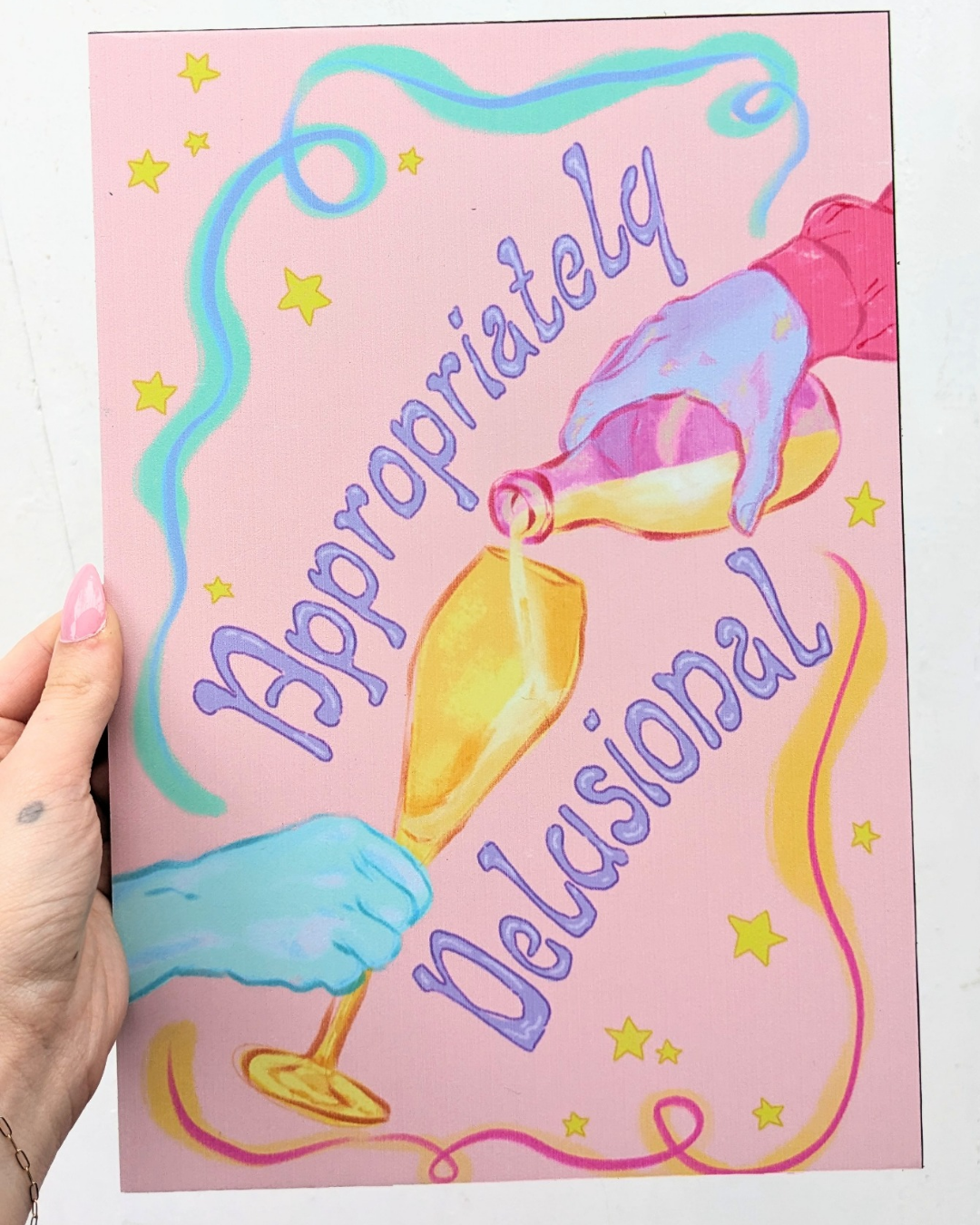 Appropriately Delusional Foam Board Print