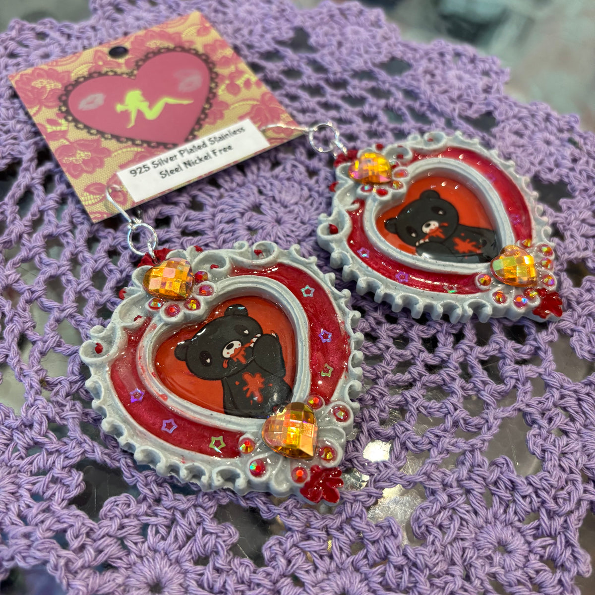 Gloomy Bear Earring