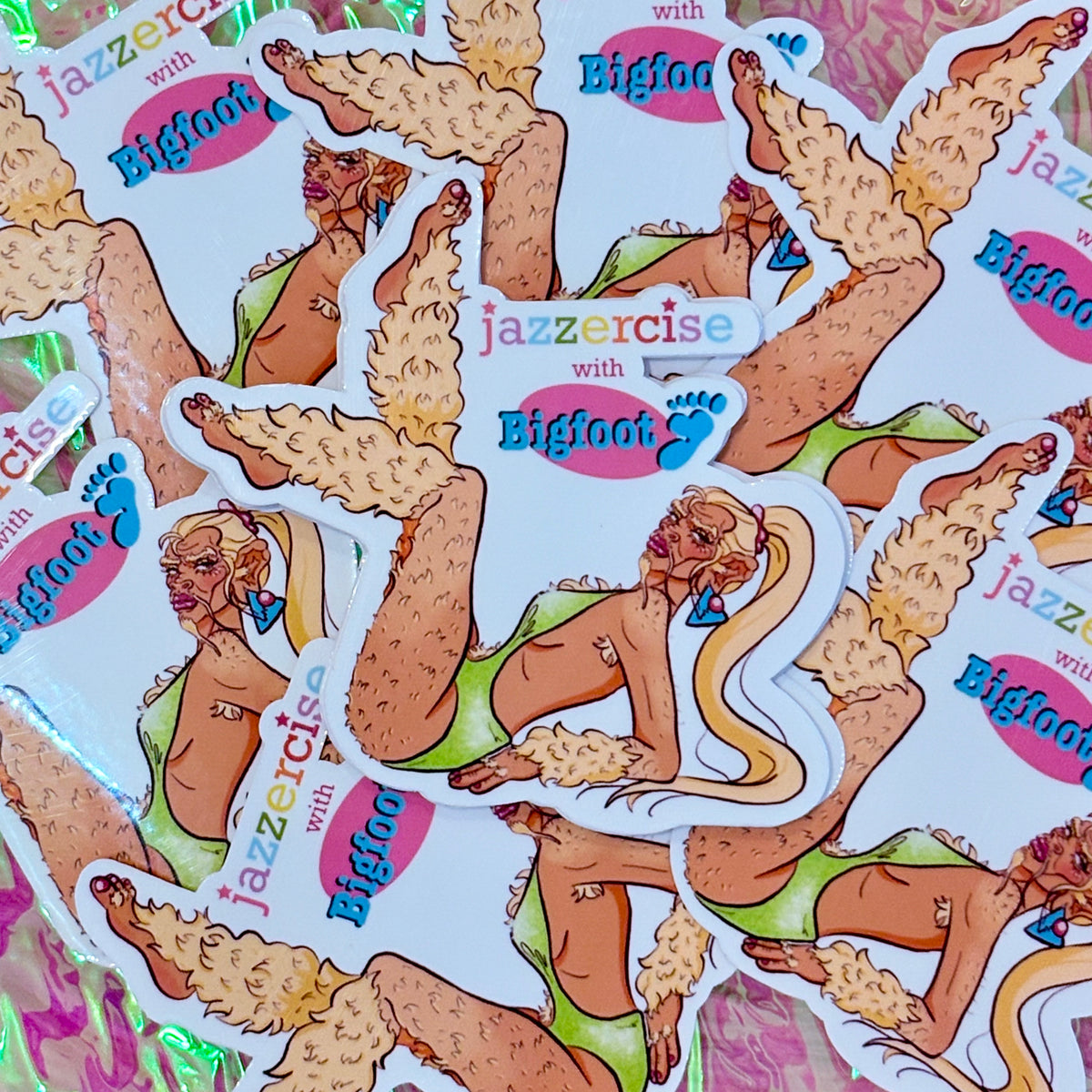 Jazzercise With Bigfoot Sticker