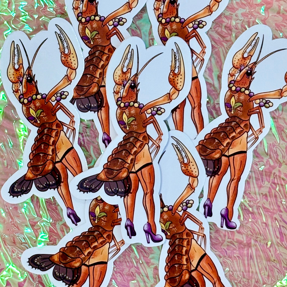 Sexy Crawfish Sticker