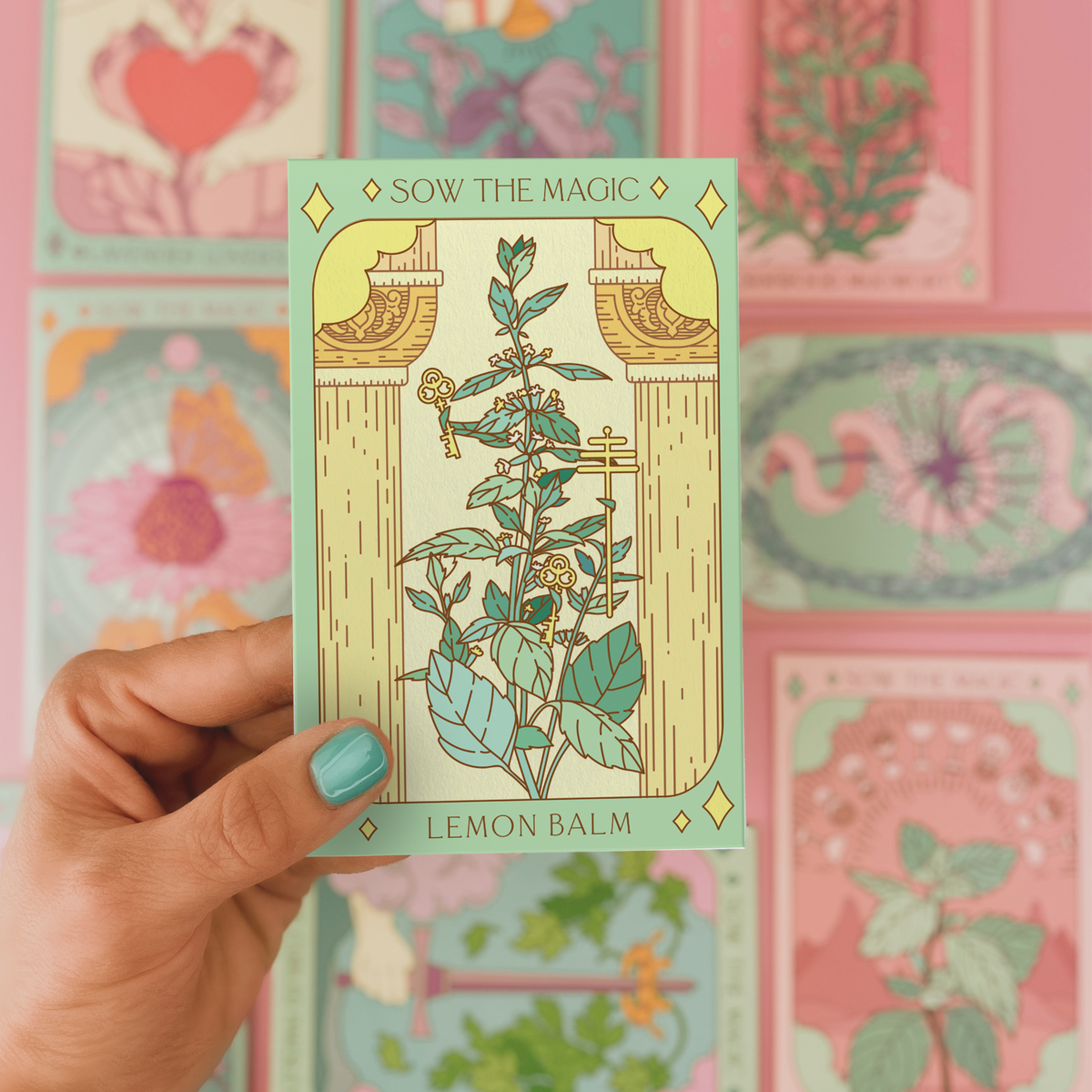 Lemon Balm Tarot Garden + Gift Seed Packet
