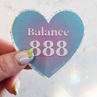 Angel Number Heart Sticker - Manifest Protection Alignment +