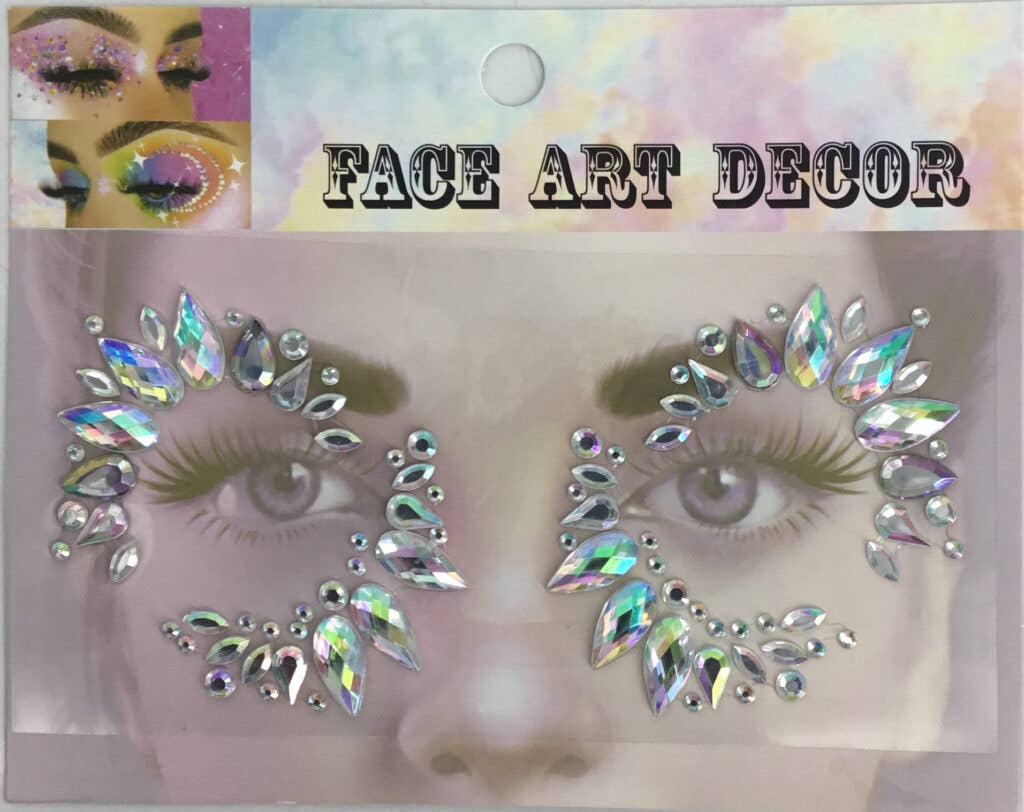 1153 - AB  Eyedrop Face Gems