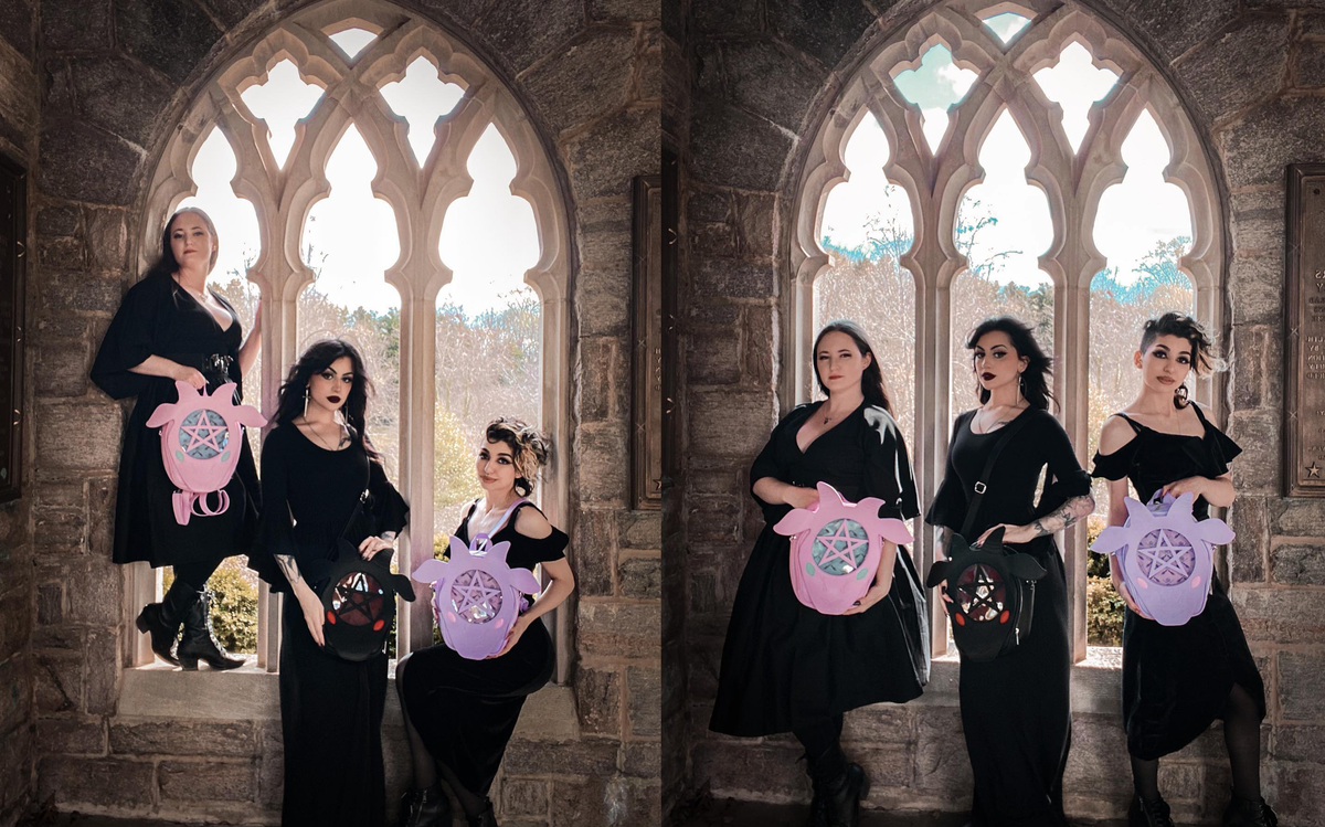 Lavender Gothic Goat Ita Bag