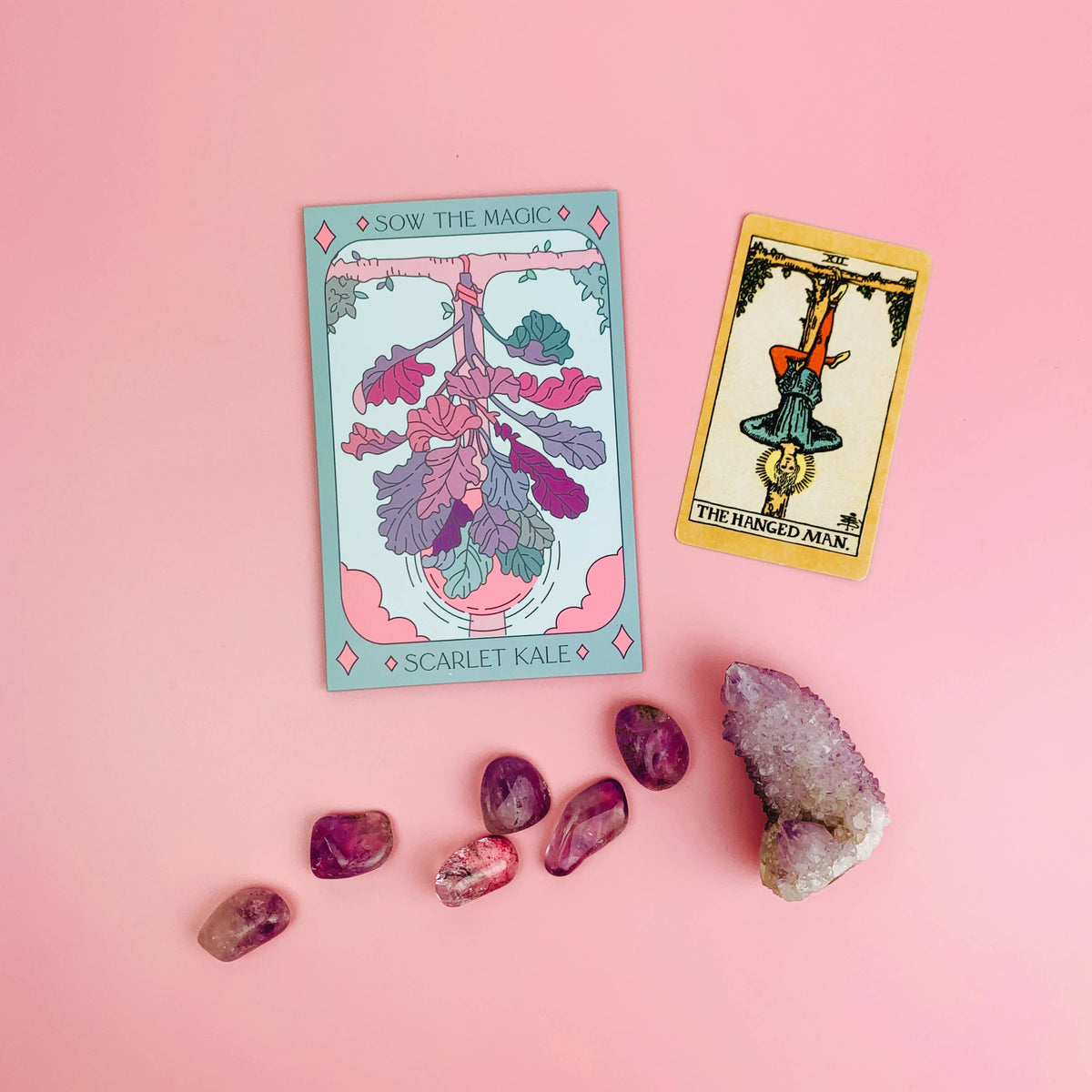 Scarlet Kale Tarot Garden + Gift Seed Packet