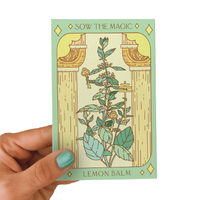Lemon Balm Tarot Garden + Gift Seed Packet