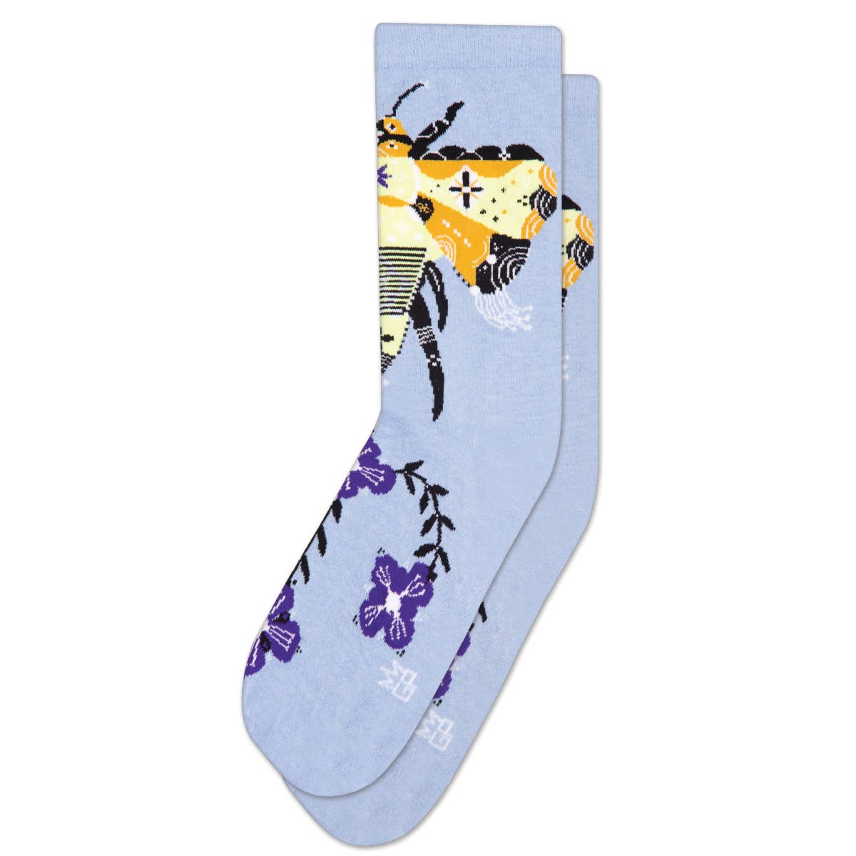 Bee & Flowers Dress Crew Socks