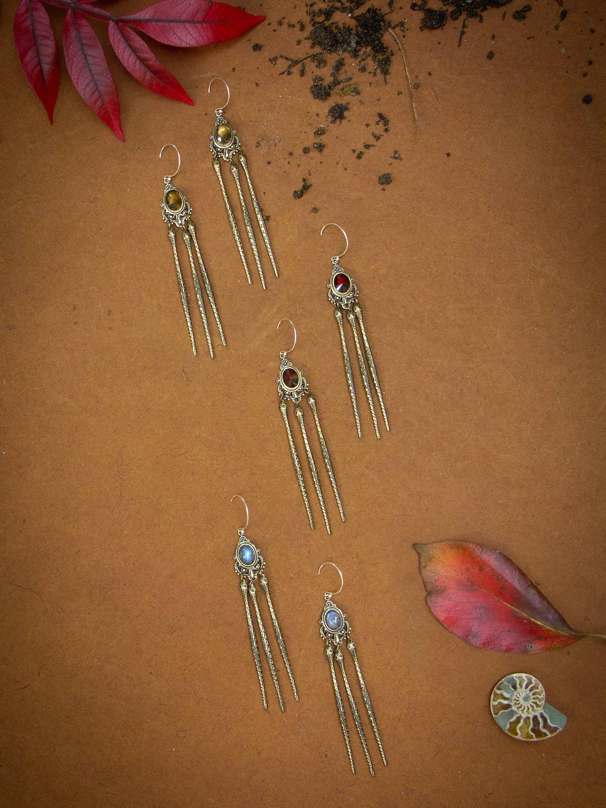Temple Serpent Earrings