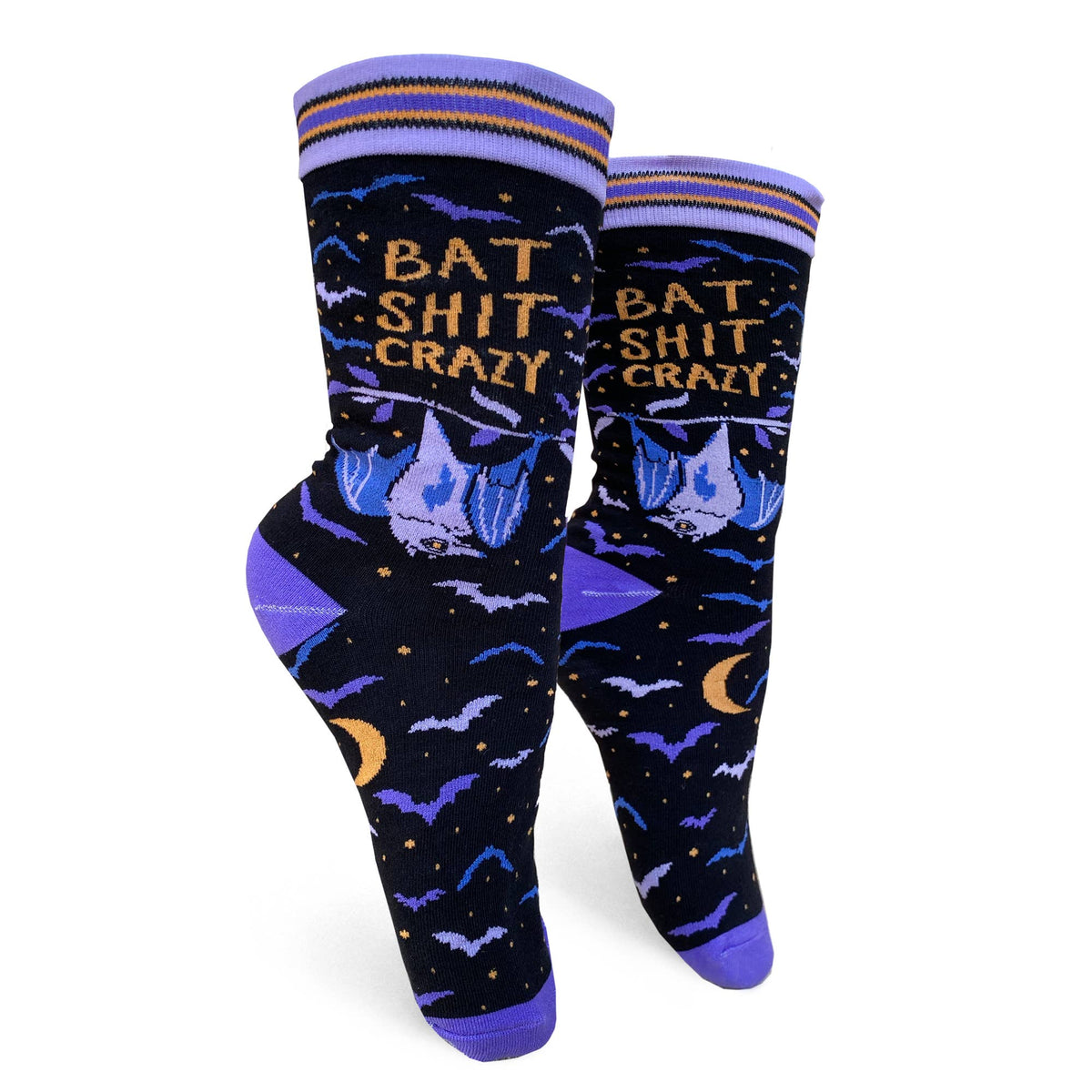 Bat Shit Crazy Womens Crew Socks