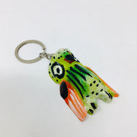 Wood Carved and Painted Mask Key Chains (ALL)
