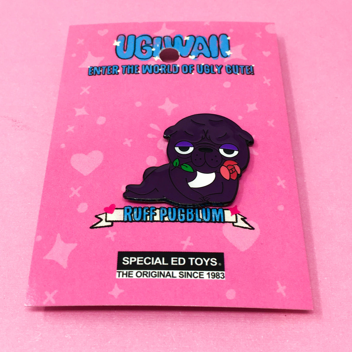 Ruff Pugblum Puppy Pin