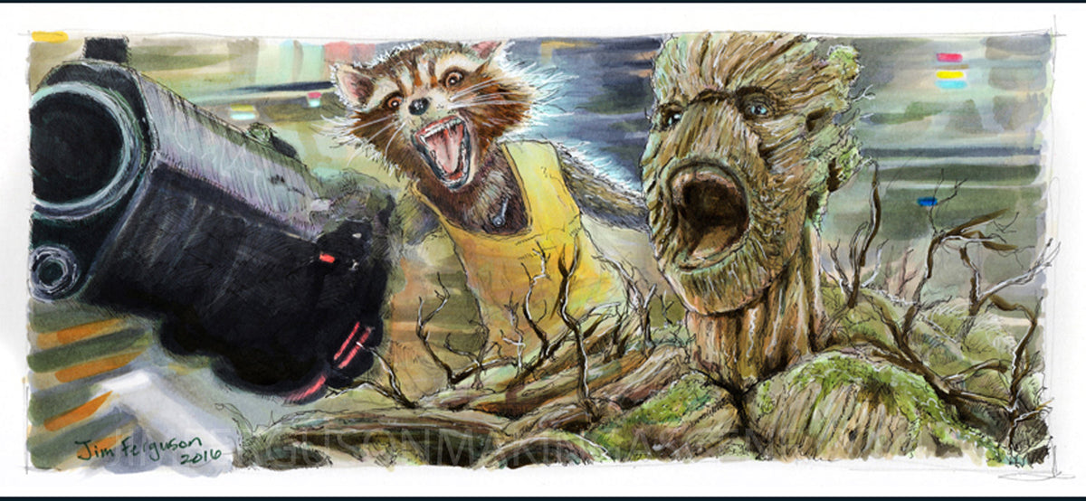 Guardians of the Galaxy - Jim Ferguson Print