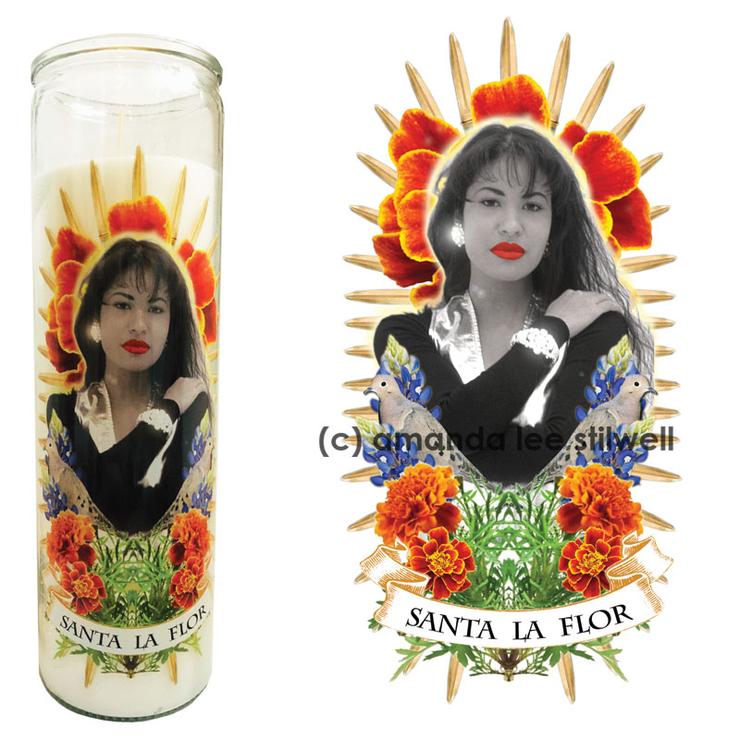 "Santa La Flor" Altar Candle