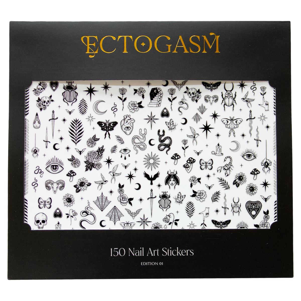 Ectogasm Witchy Nail Stickers Edition 01 Black