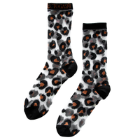 Sheer Leopard Print Socks