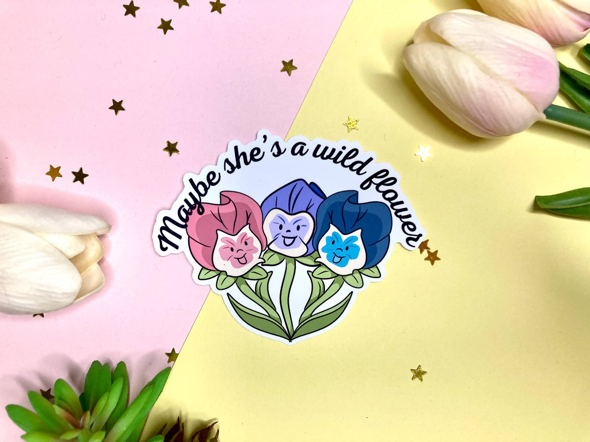 Alice in Wonderland Disney Wildflower Vinyl sticker