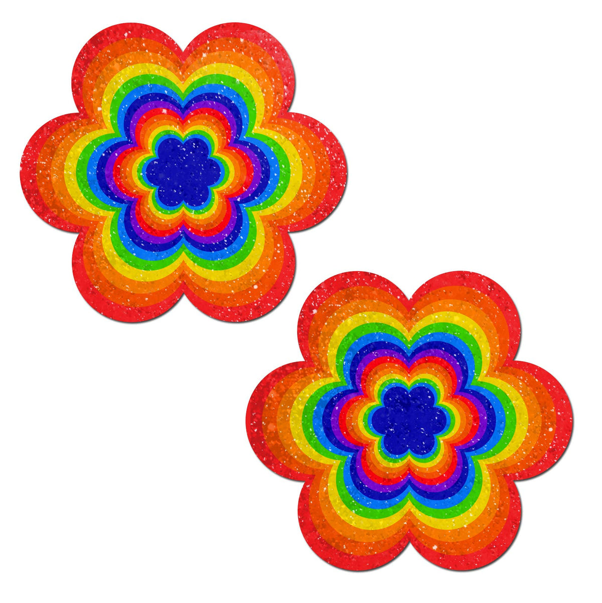 Daisy: Velvet Rainbow Pumping Daisy Nipple Pasties