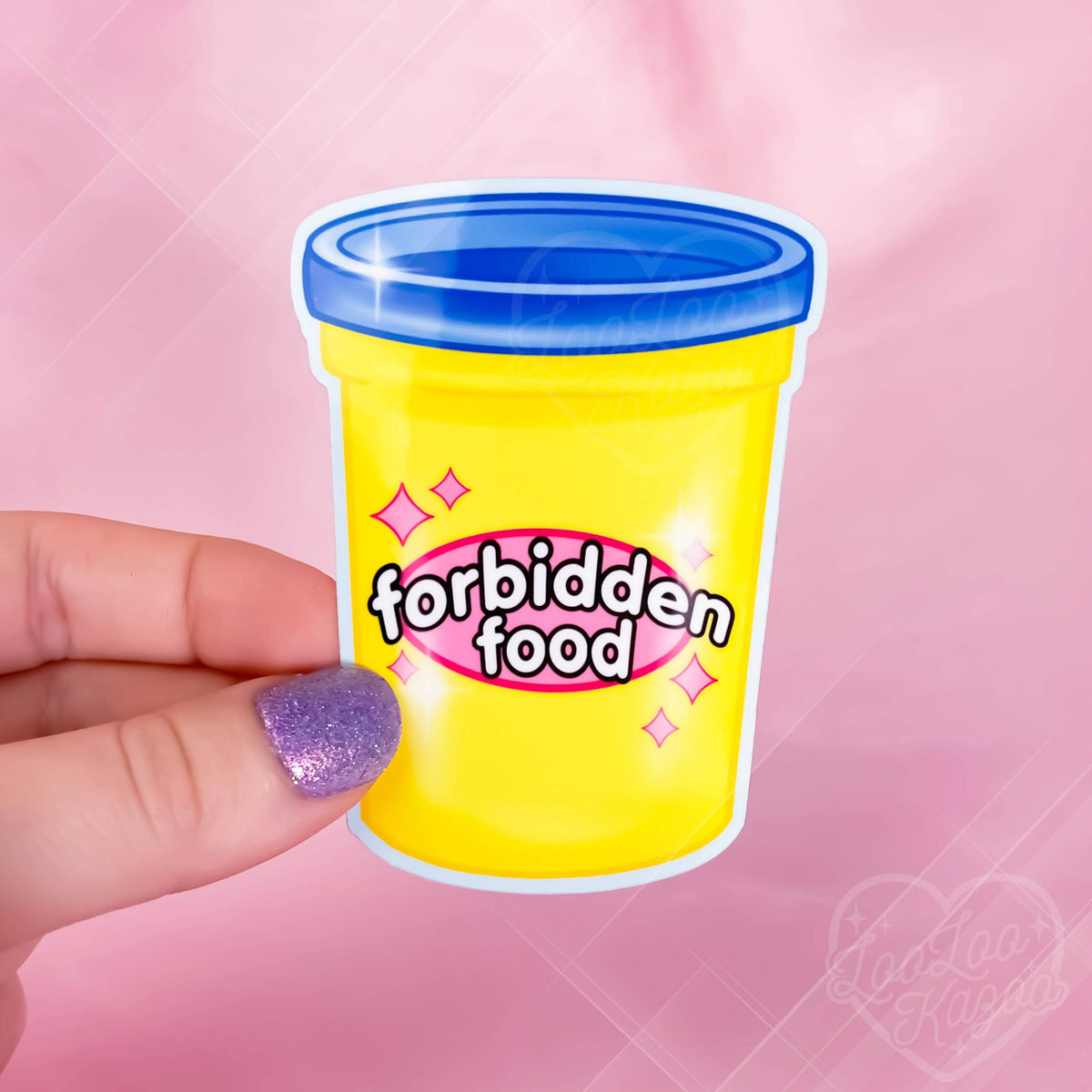 Forbidden Food Kidcore Sticker