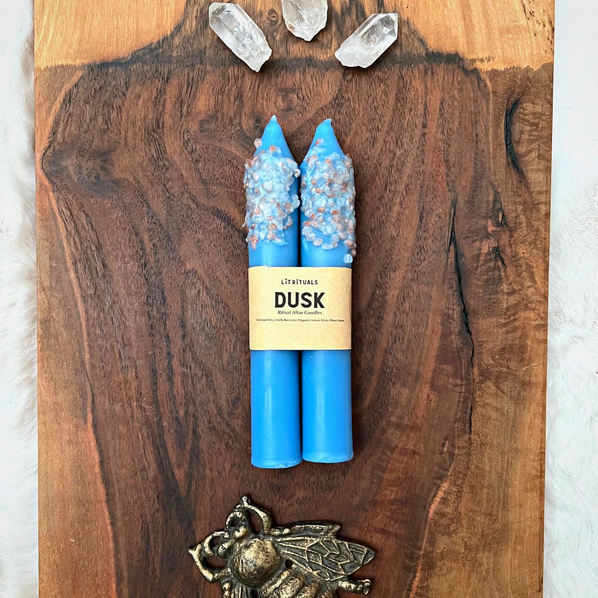 Large 'Dusk' Beeswax Altar Candle