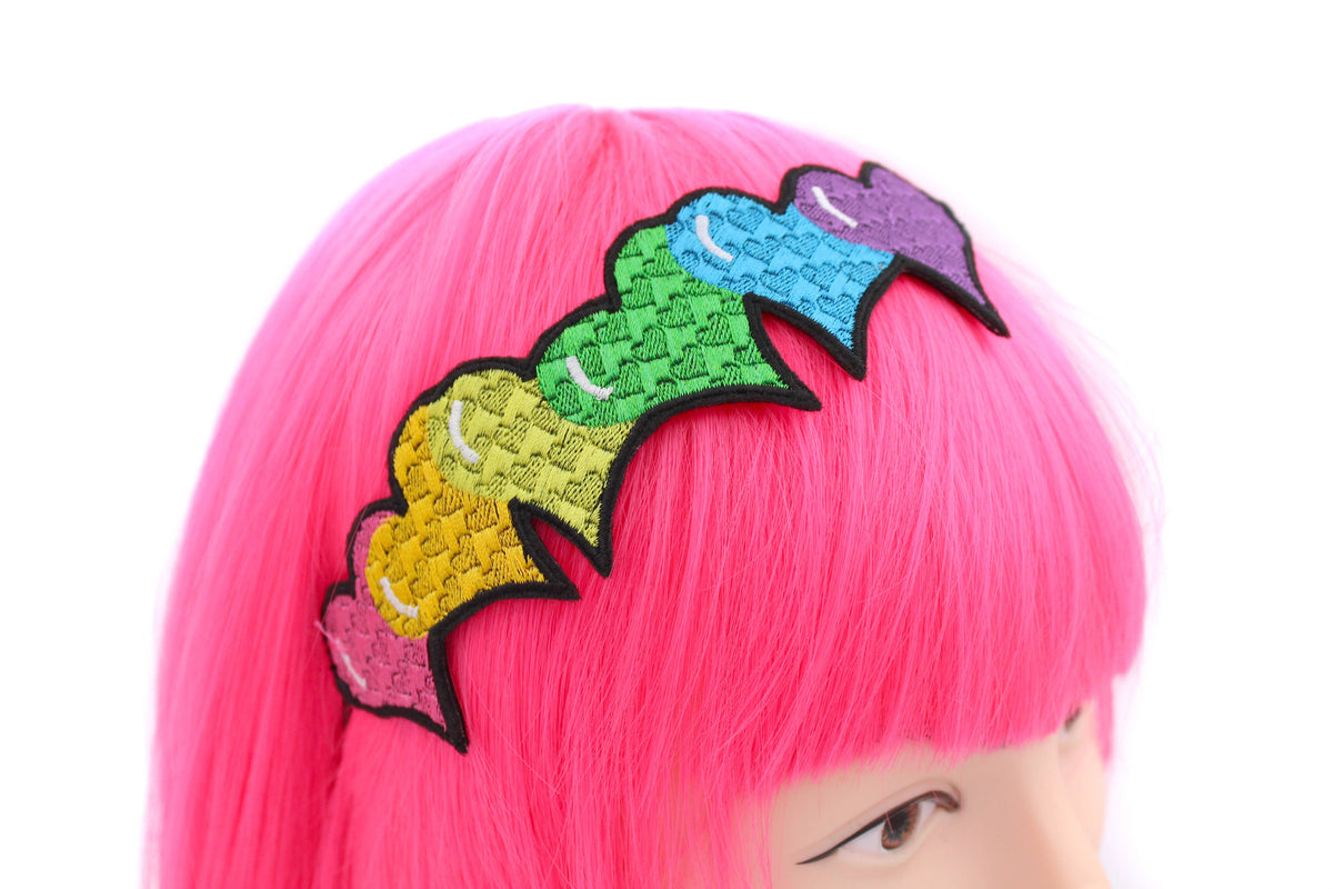 Rainbow Heart Womens Headband - Pride Accessories