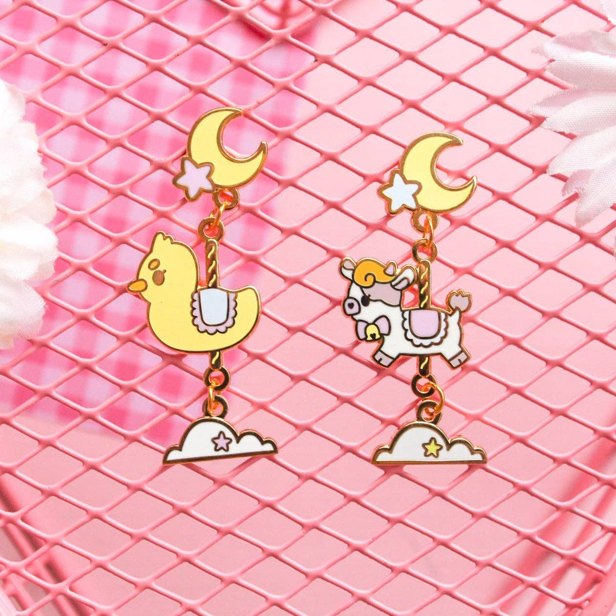 Carousel Animal Earrings