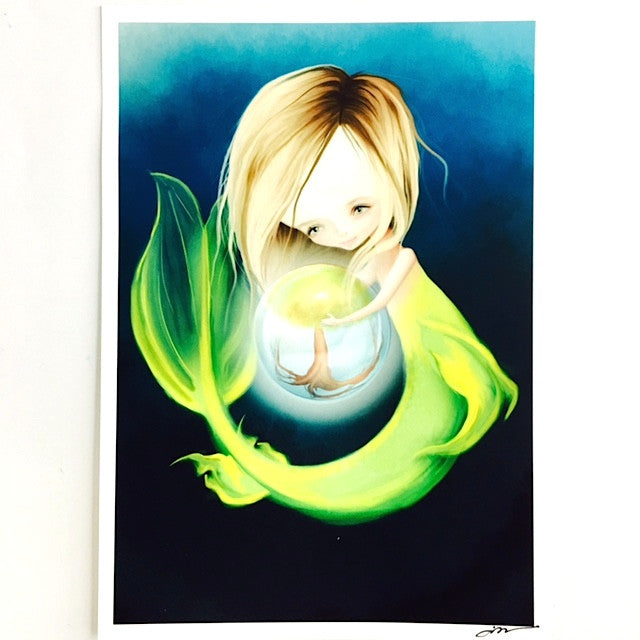 Little Mermaid Girl Print