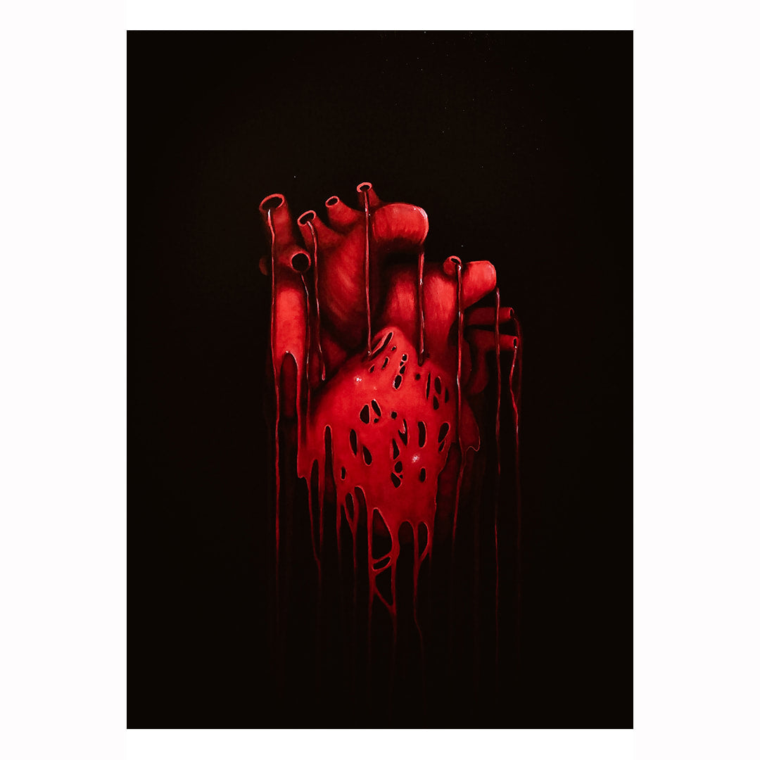 Gore Heart Print By Heather Marie Dickens