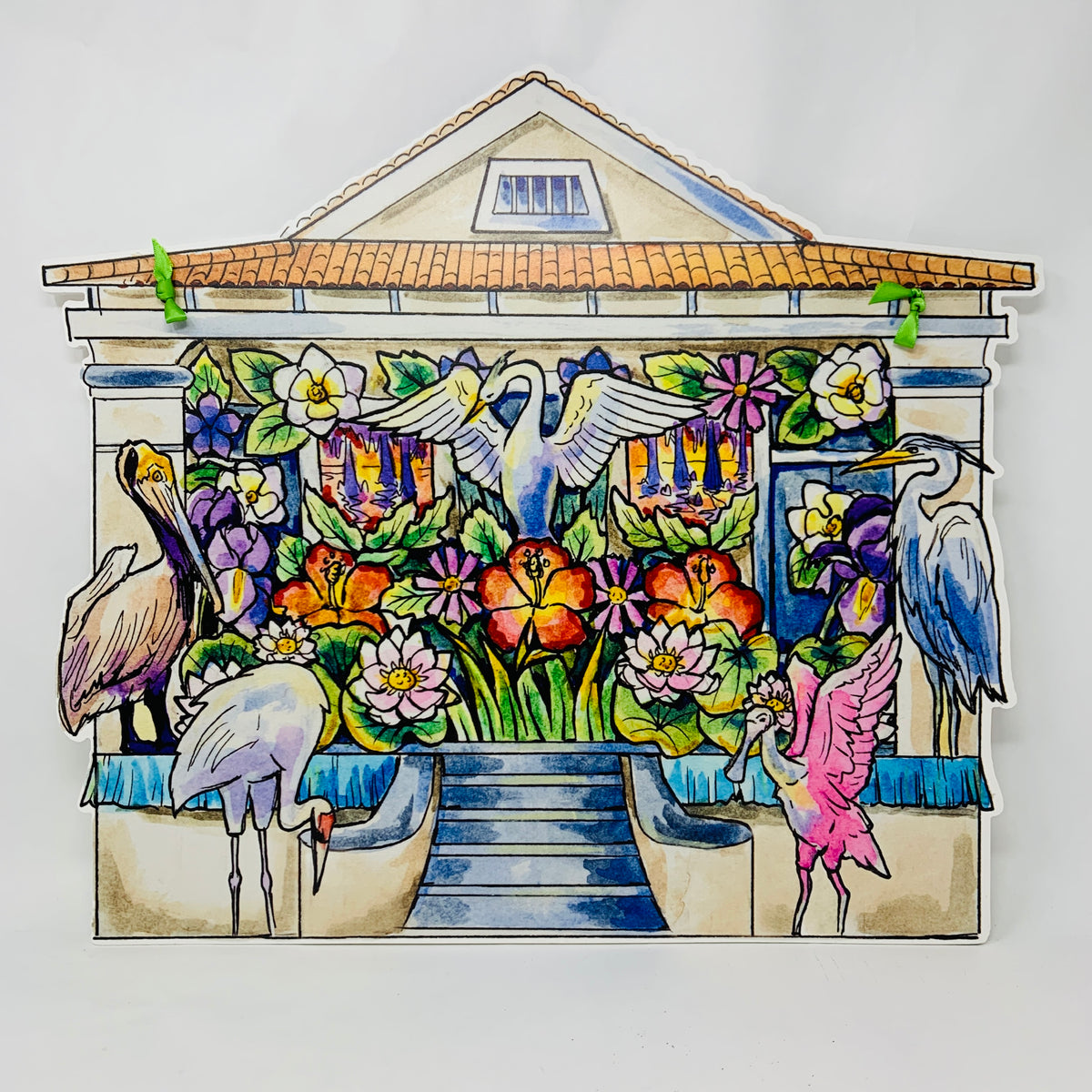 The Birds of Bulbancha House Float Door Hanger