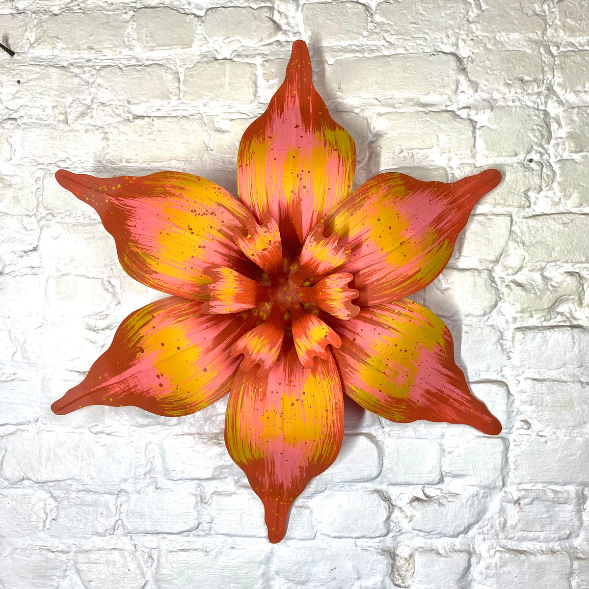 29" Medium Coral Carnival House Float Flowers