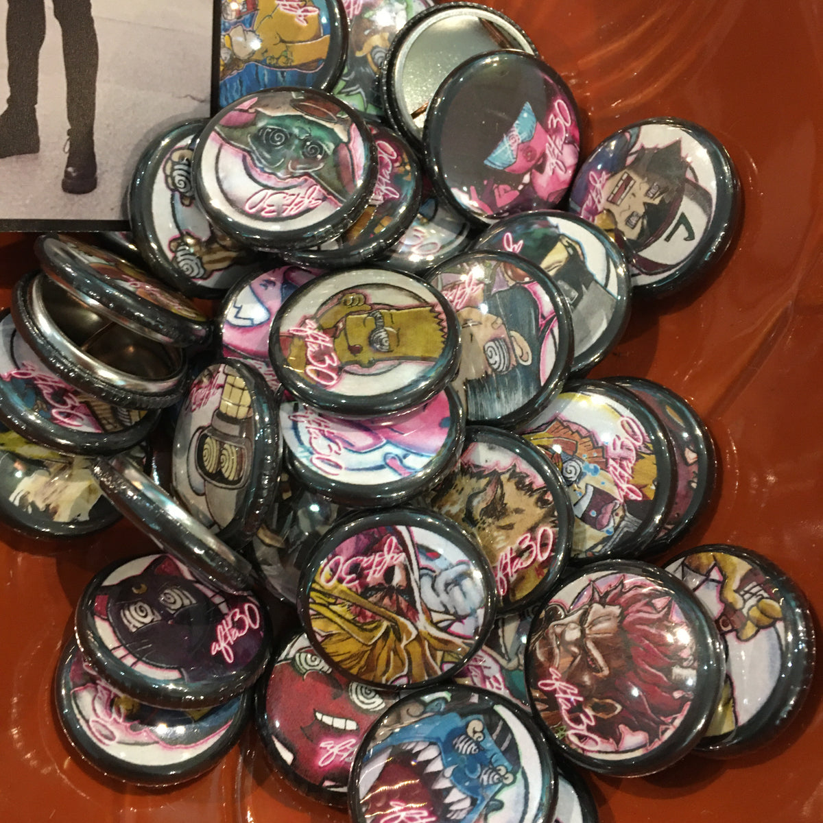 Afta Thirty Pop Art Button