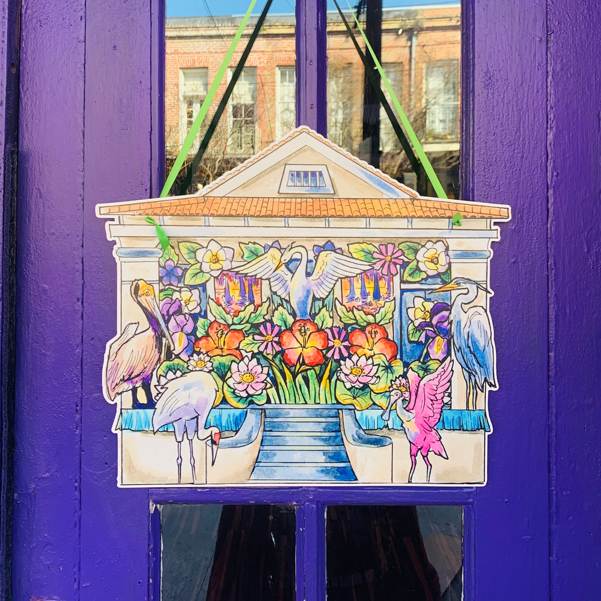 The Birds of Bulbancha House Float Door Hanger