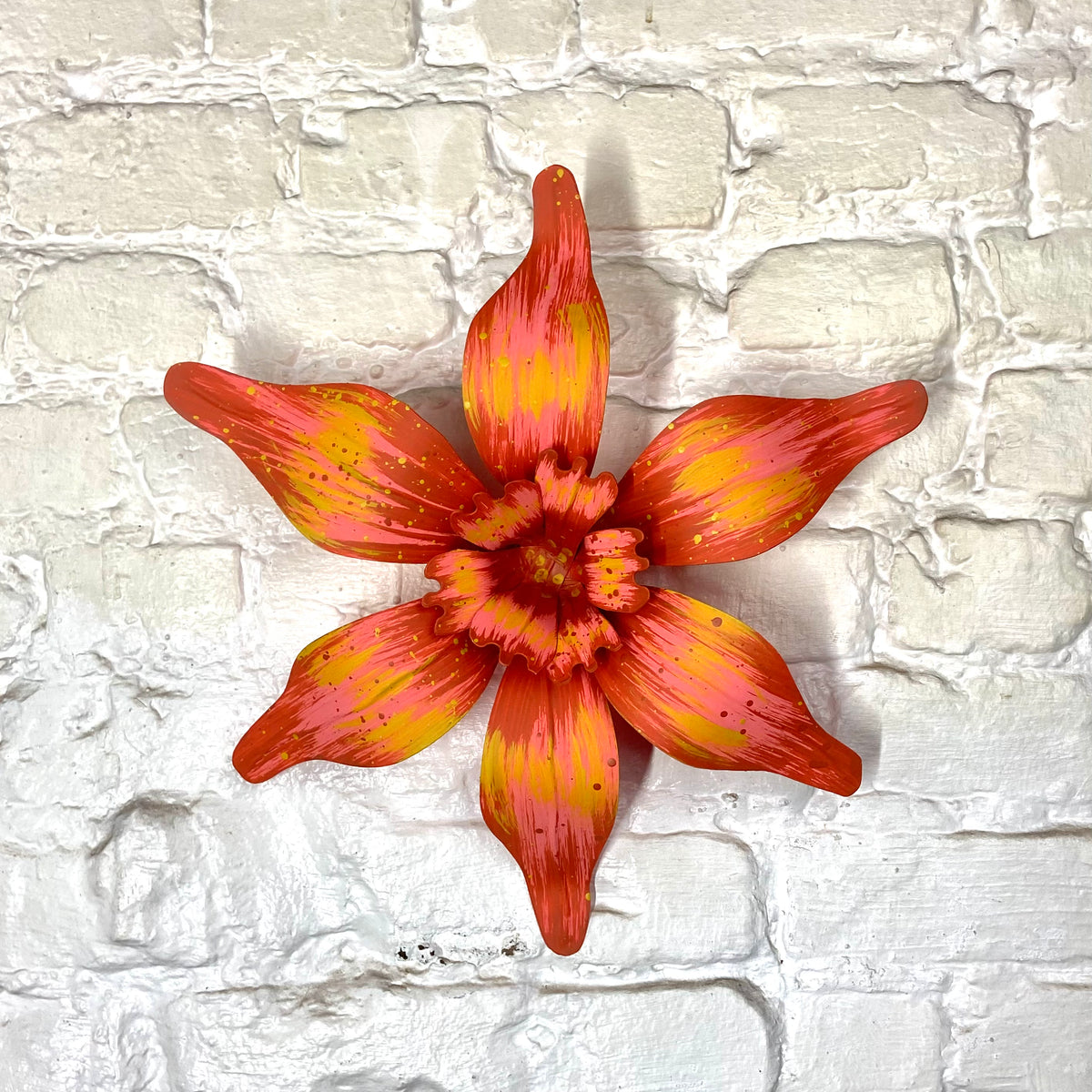 15" Small Coral Carnival House Float Flowers