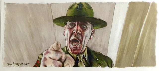 Full Metal Jacket Sergeant Hartman - Jim Ferguson Print