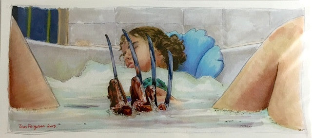 Nightmare on Elm Street Bath Scene - Jim Ferguson Print