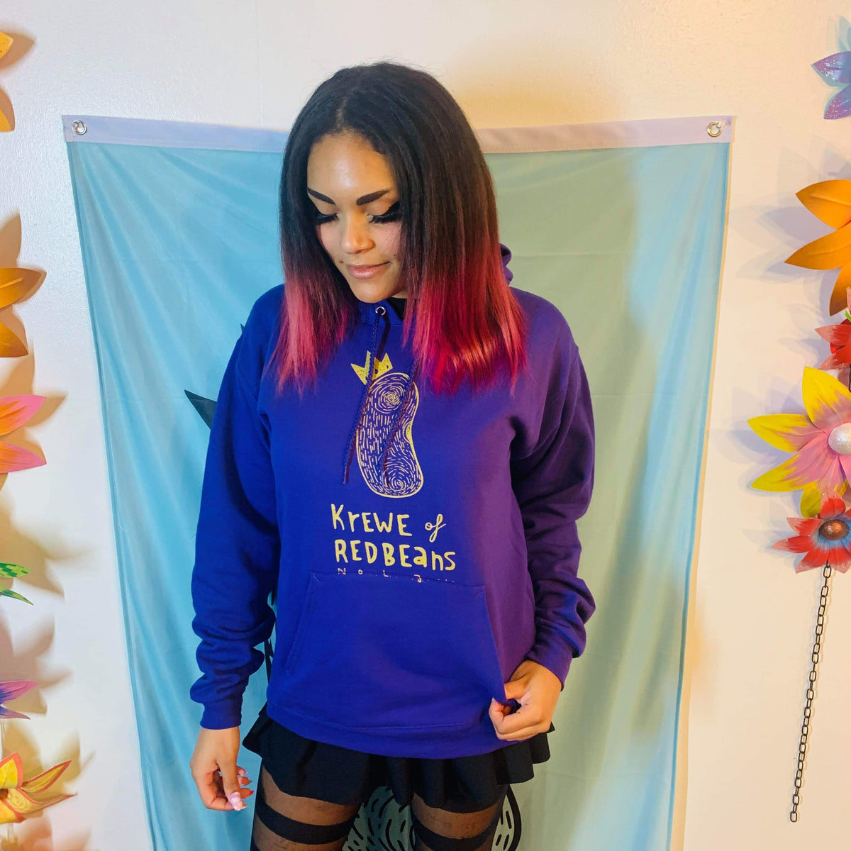 Krewe Of Red Beans Hoodies - Purple